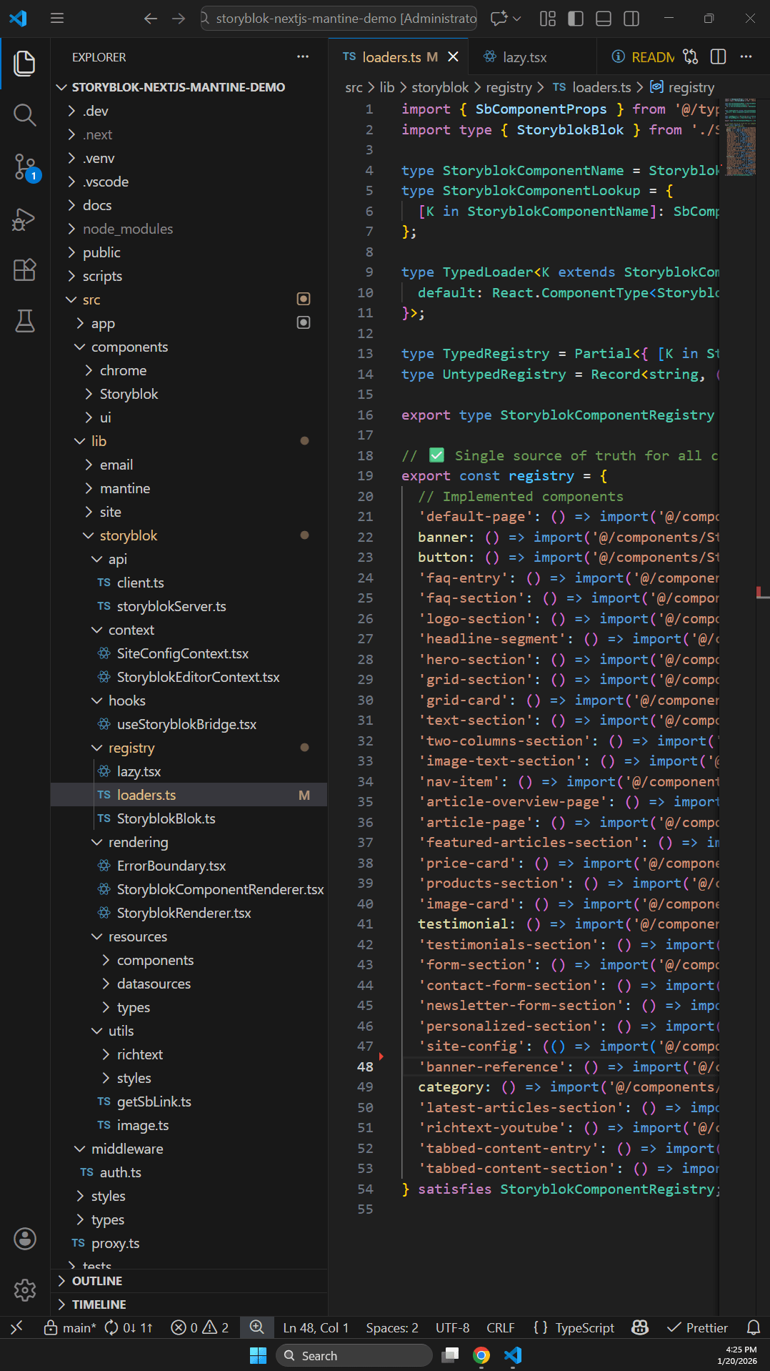Storyblok + NextJS + Mantine UI Demo Code Snapshot